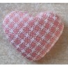 Stoff Herz rosa