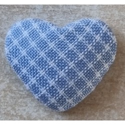 Stoff Herz hellblau