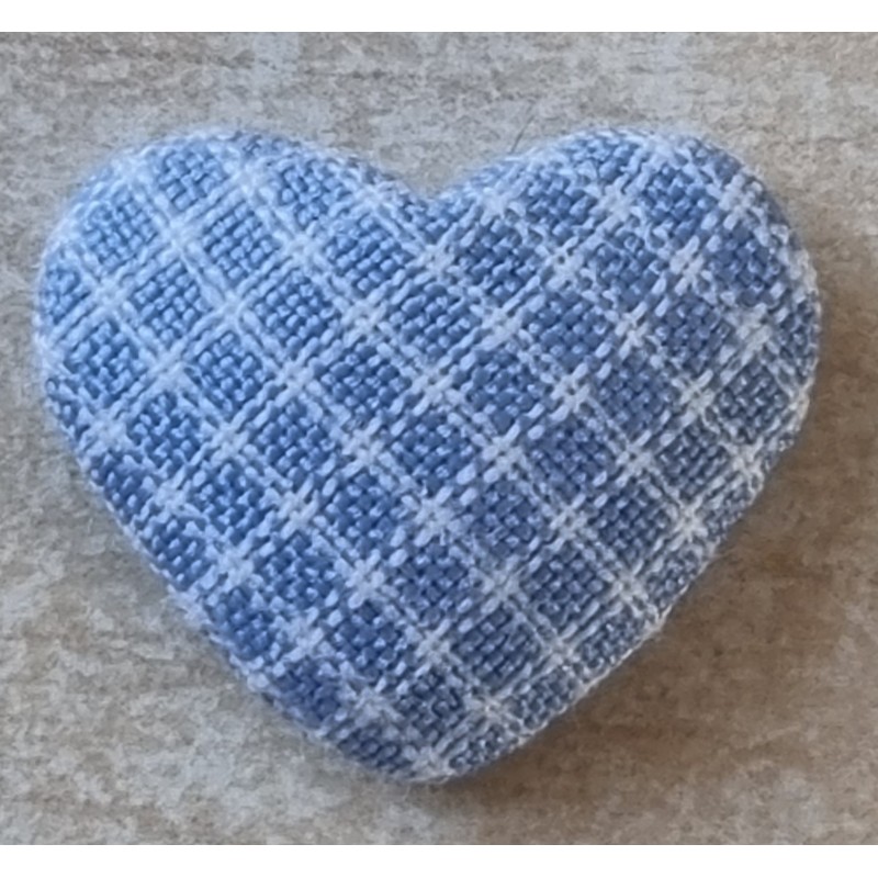 Stoff Herz hellblau