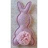 Stoff Hase altrosa