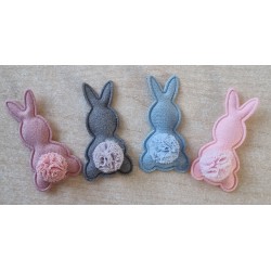 Stoff Hase altrosa