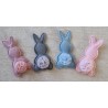 Stoff Hase altrosa