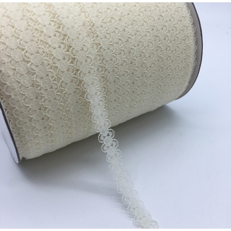 Spitzenband creme