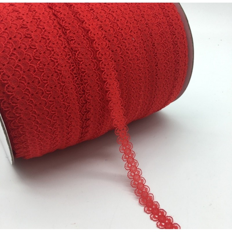 Spitzenband rot
