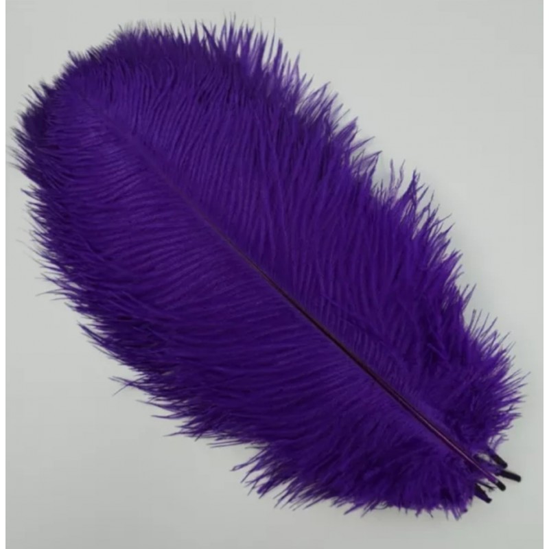 Straussenfeder violette 18 cm