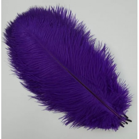 Straussenfeder violette 18 cm