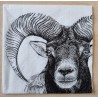 Serviette Ziegenbock
