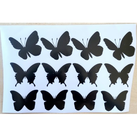 Vinylmotiv Schmetterlinge schwarz