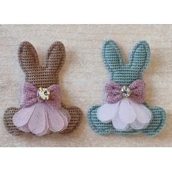 Stoff Hase braun