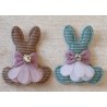 Stoff Hase braun