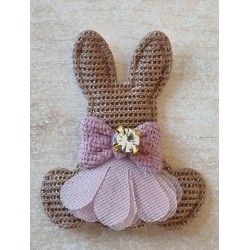 Stoff Hase braun