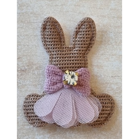 Stoff Hase braun