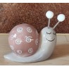 Schnecke Keramik rosa