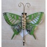Schmetterling Metall Wandhaken grün