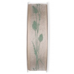 Dekoband Gräser natur/mint