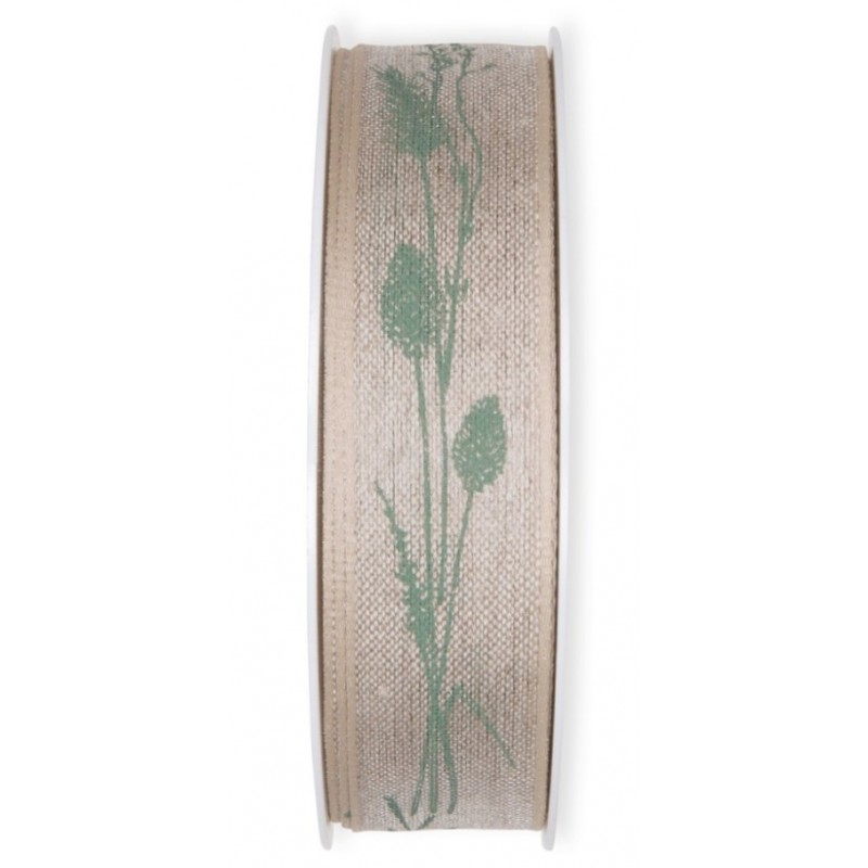 Dekoband Gräser natur/mint