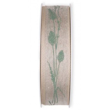 Dekoband Gräser natur/mint