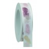 Dekoband Federn weiss/mauve