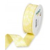 Dekoband Blumenranken gelb/weiss