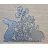 Metall Stanzform Kaninchen/Blumen