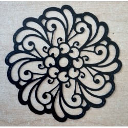 Vinylmotiv Ornament schwarz