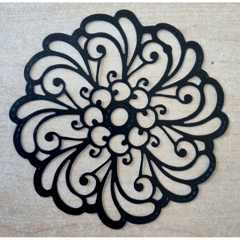 Vinylmotiv Ornament schwarz