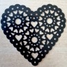 Vinylmotiv Herz-Ornament schwarz