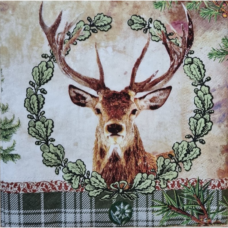 Serviette Hirsch