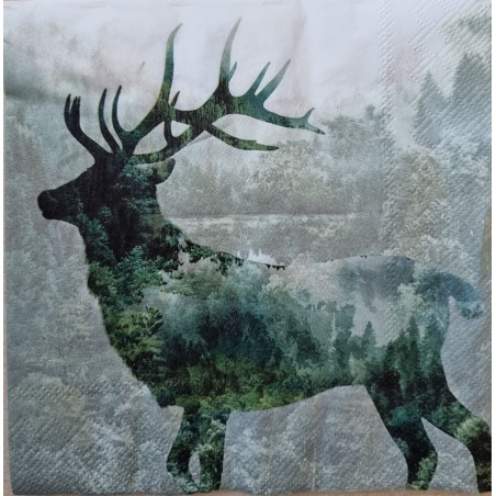 Serviette Hirsch