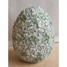 Ei mit Blumen mint Polyresin