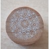 Holz Stempel rund  filigrane Muster