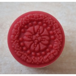 Holz Stempel rund  filigrane Muster