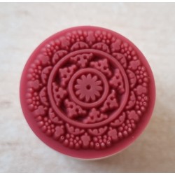 Holz Stempel rund  filigrane Muster