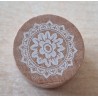 Holz Stempel rund  filigrane Muster