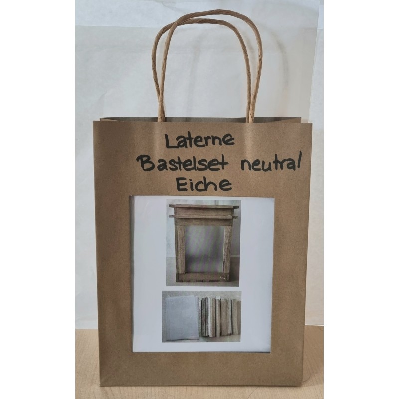 Bastelset Laterne neutral Eiche