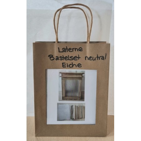 Bastelset Laterne neutral Eiche