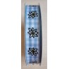 Dekoband Edelweiss hellblau kariert