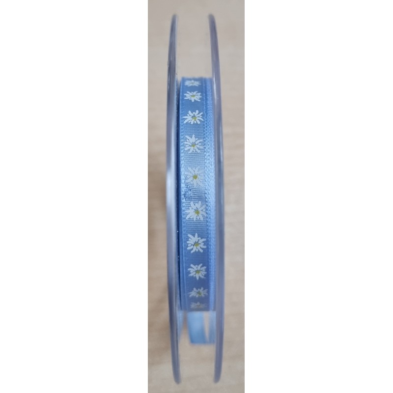 Dekoband Edelweiss hellblau