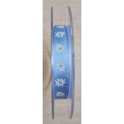Dekoband Edelweiss hellblau