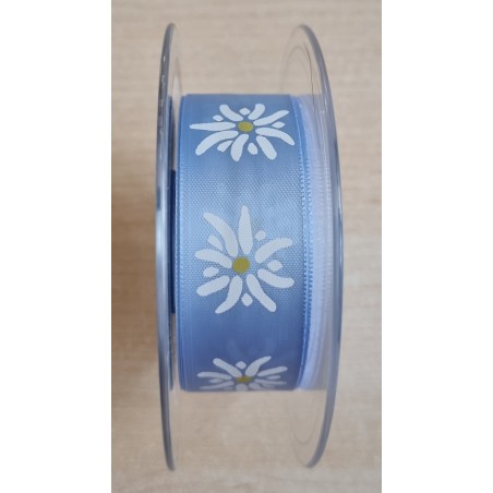 Dekoband Edelweiss hellblau
