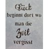 Schablone Glück beginnt....