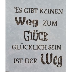 Schablone Es gibt keinen Weg....