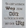 Schablone Es gibt keinen Weg....