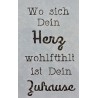 Schablone Wo sich Dein Herz.....