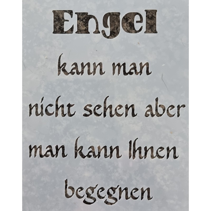 Schablone Engel....