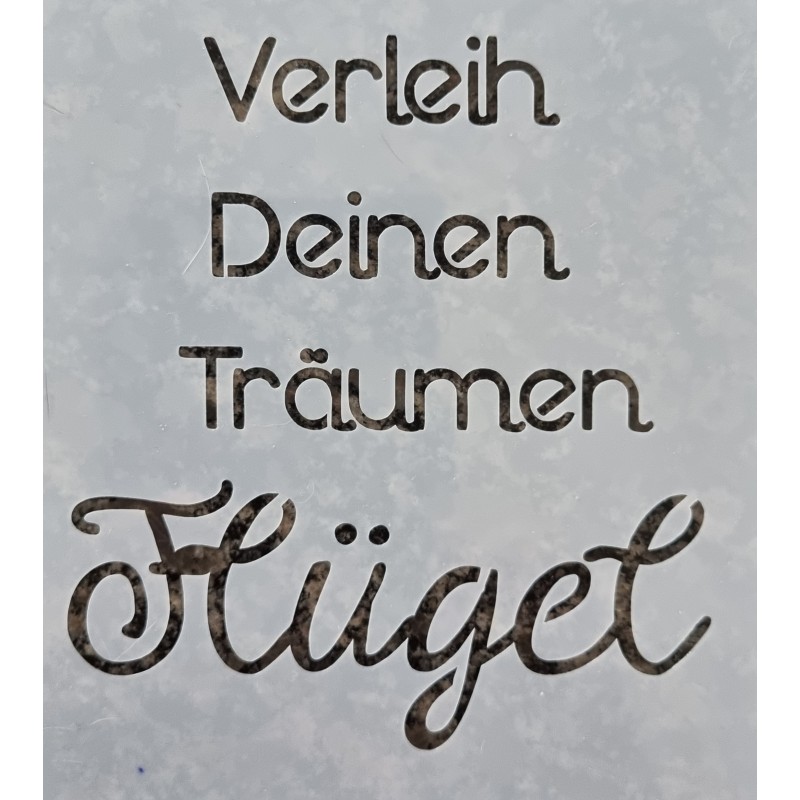Schablone Träumen/Flügel
