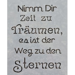 Schablone Nimm Dir Zeit....