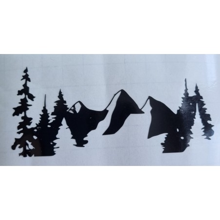 Vinylmotiv Berge/Tannen
