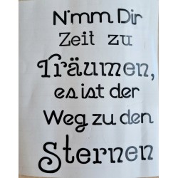 Vinyl Schrift Nimm Dir Zeit.... schwarz