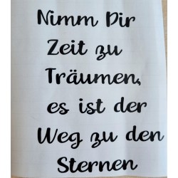 Vinyl Schrift Nimm Dir Zeit.... schwarz